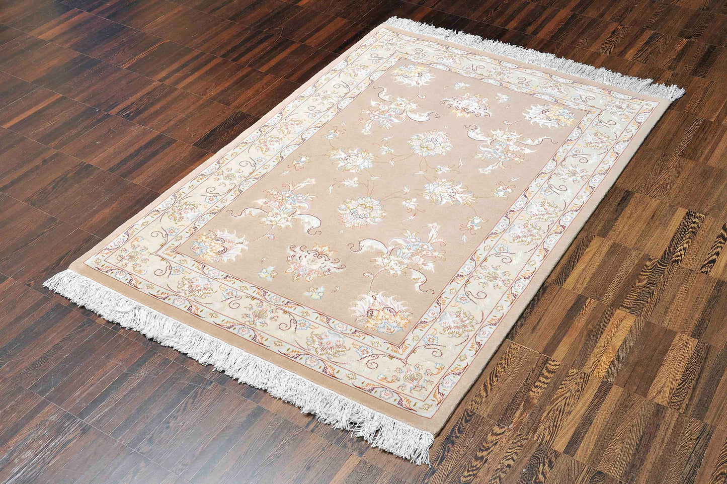 Tappeto Tabriz 50 Raj Trama Seta 146 x 102 cm