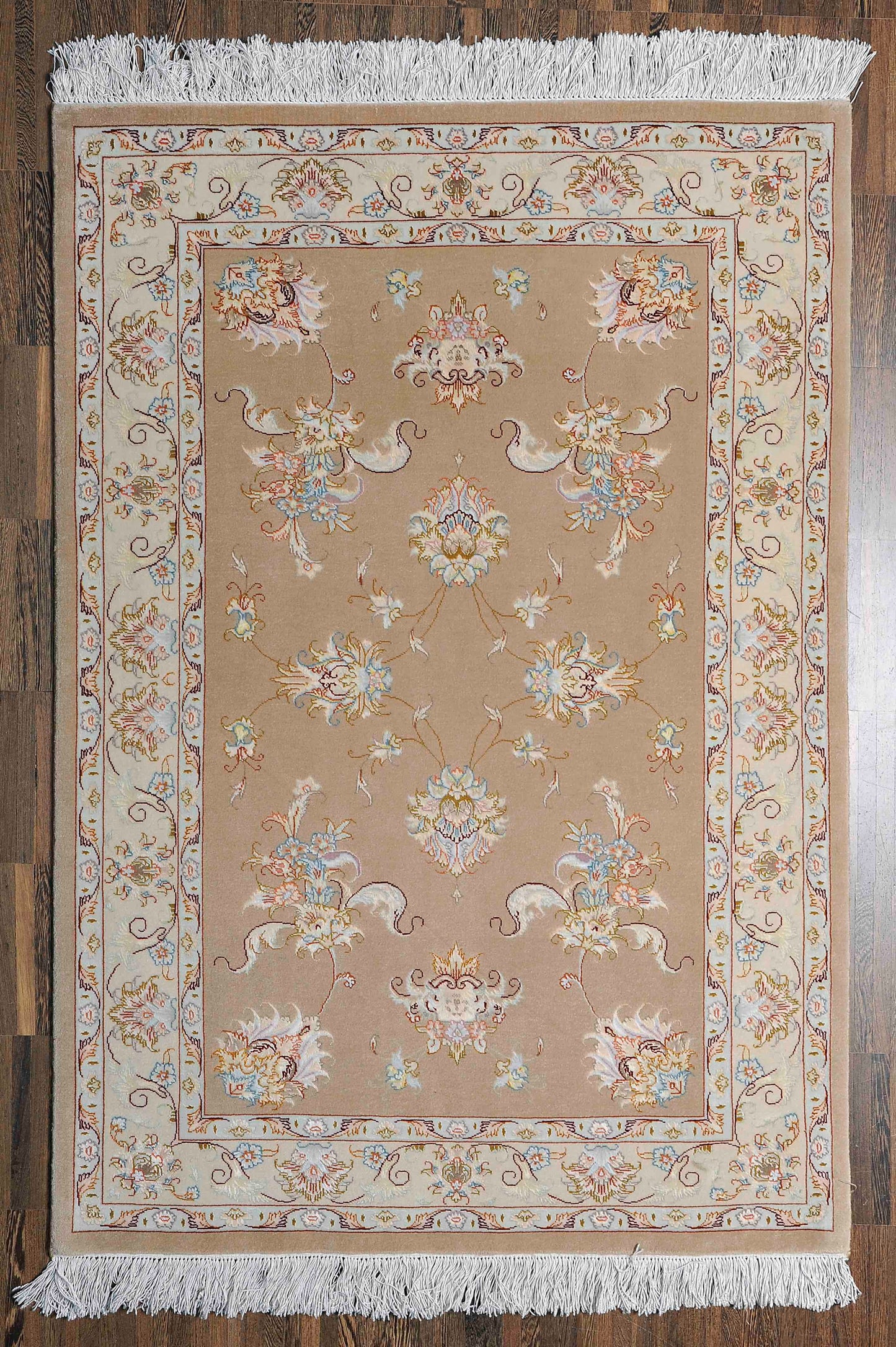 Tappeto Tabriz 50 Raj Trama Seta 146 x 102 cm