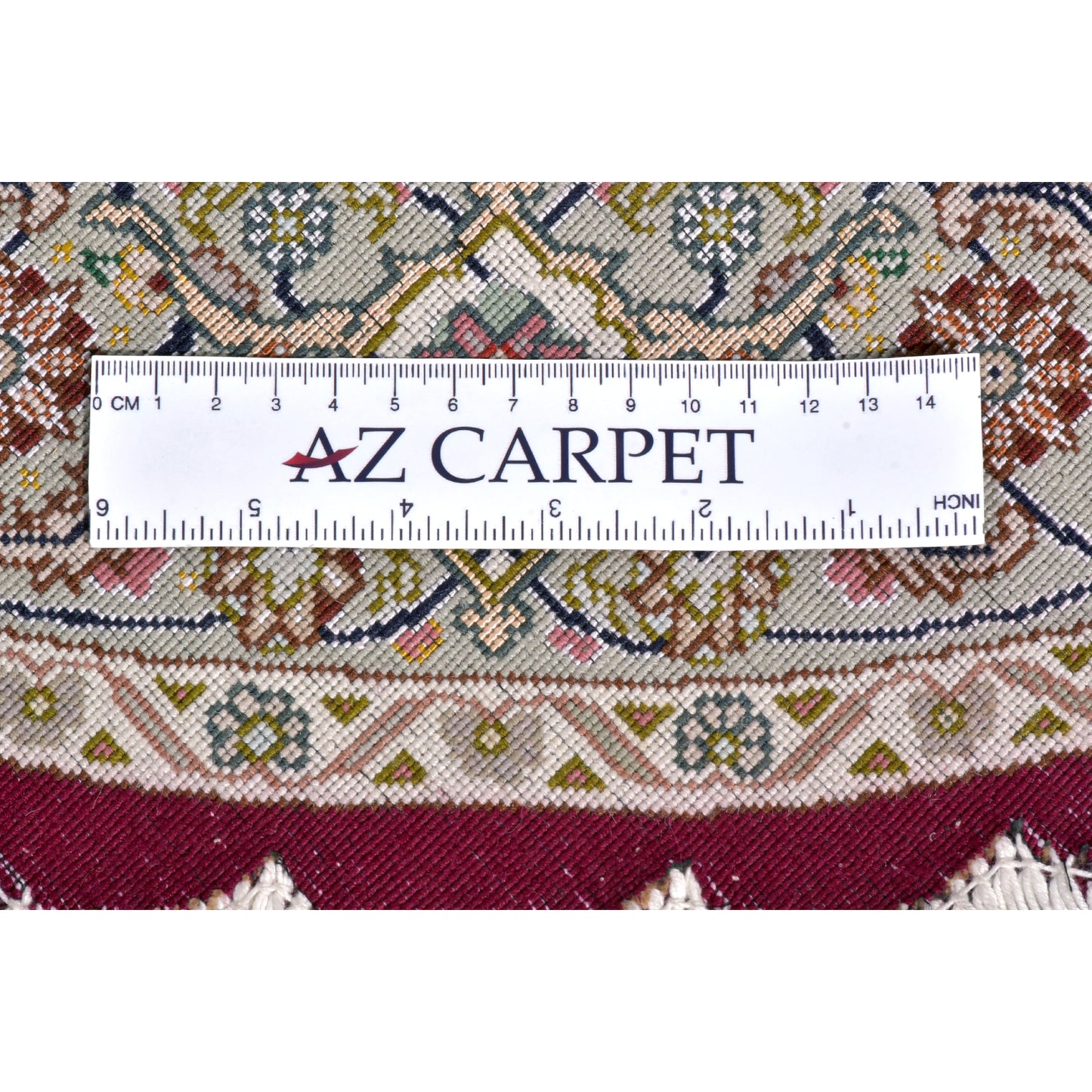 Tappeto Tabriz 50 Raj Disegno Mahi Rotondo 110 cm