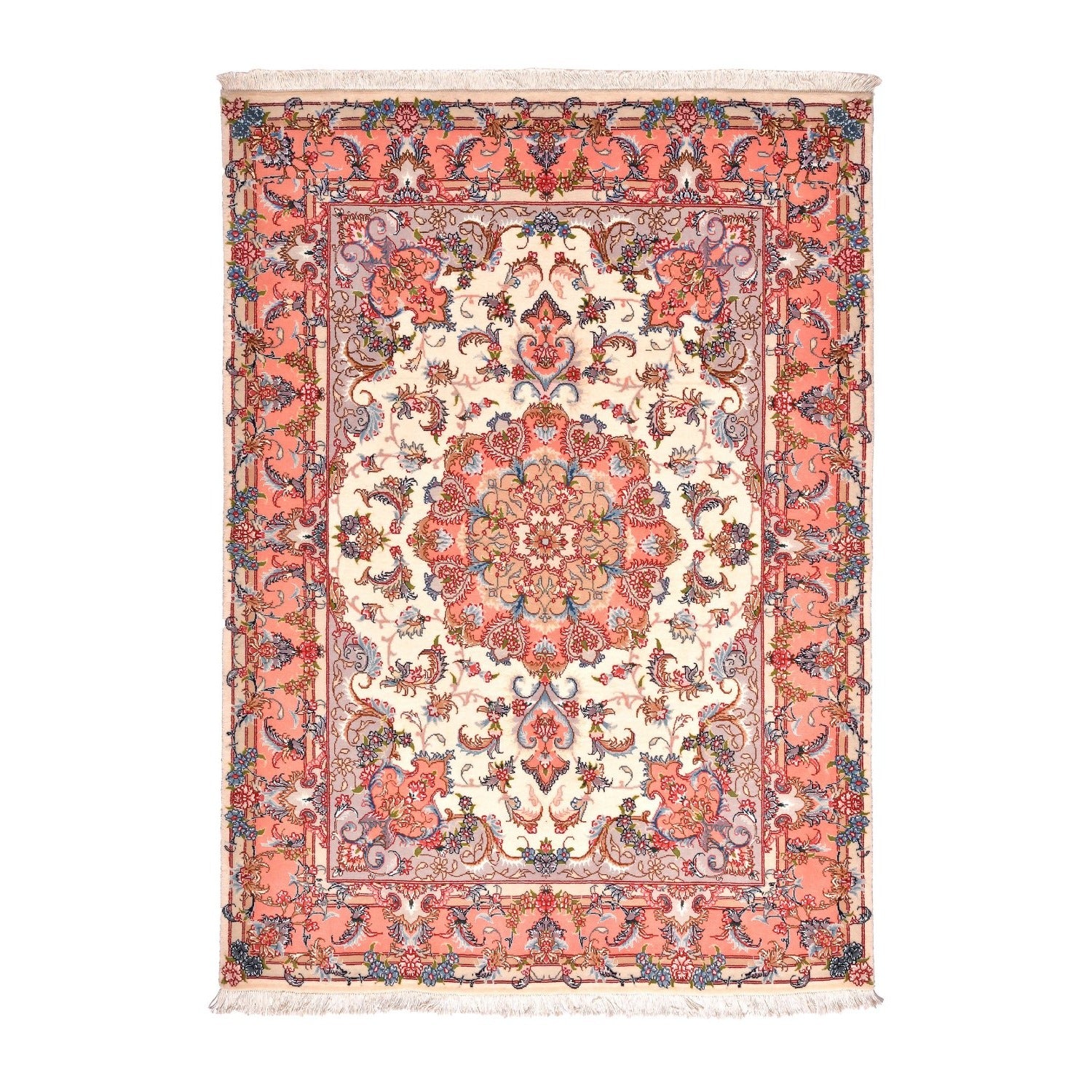 Tappeto Tabriz 40 Raj disegno Mahi 200 x 150 cm – AZ Carpet