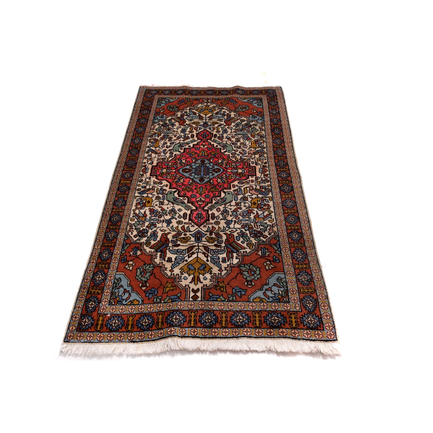 Tappeto Ardebil fondo Seta 158 x 98 cm Patina Tappeto Ardebil fondo Seta 158 x 98 cm Patina