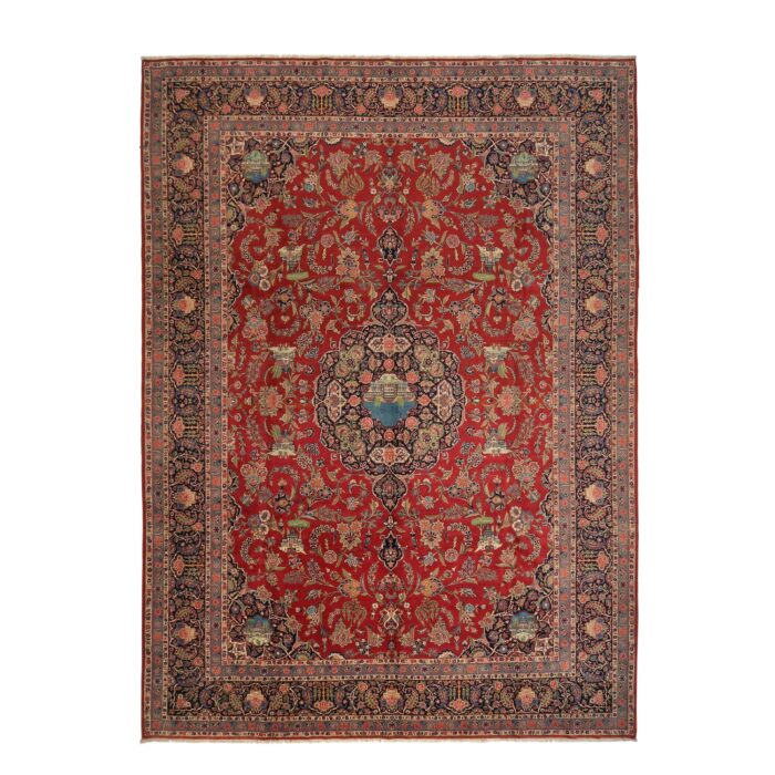 Tappeto Kashan Manchester Antico 410 x 302 Cm