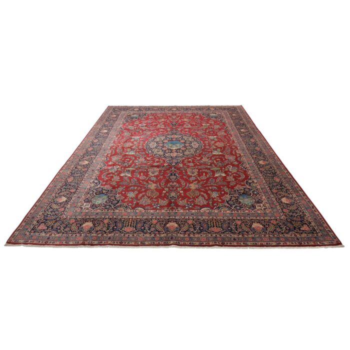 Tappeto Kashan Manchester Antico 410 x 302 Cm