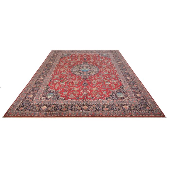 Tappeto Kashan Manchester Antico 410 x 302 Cm