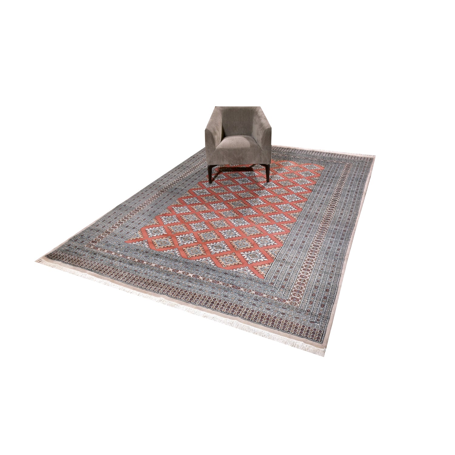 Tappeto Bukara Kashmir 354 X 247 Cm Patina