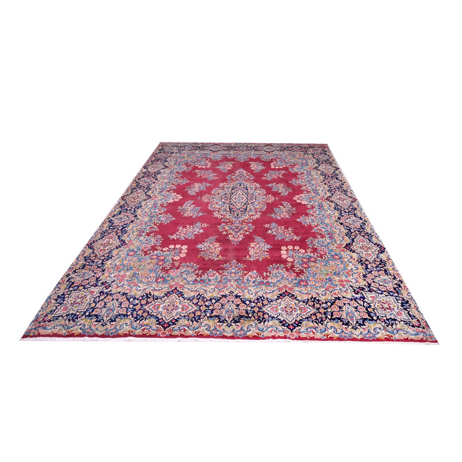 Tappeto Kerman Imperiale Vecchio 388 x 288 Cm