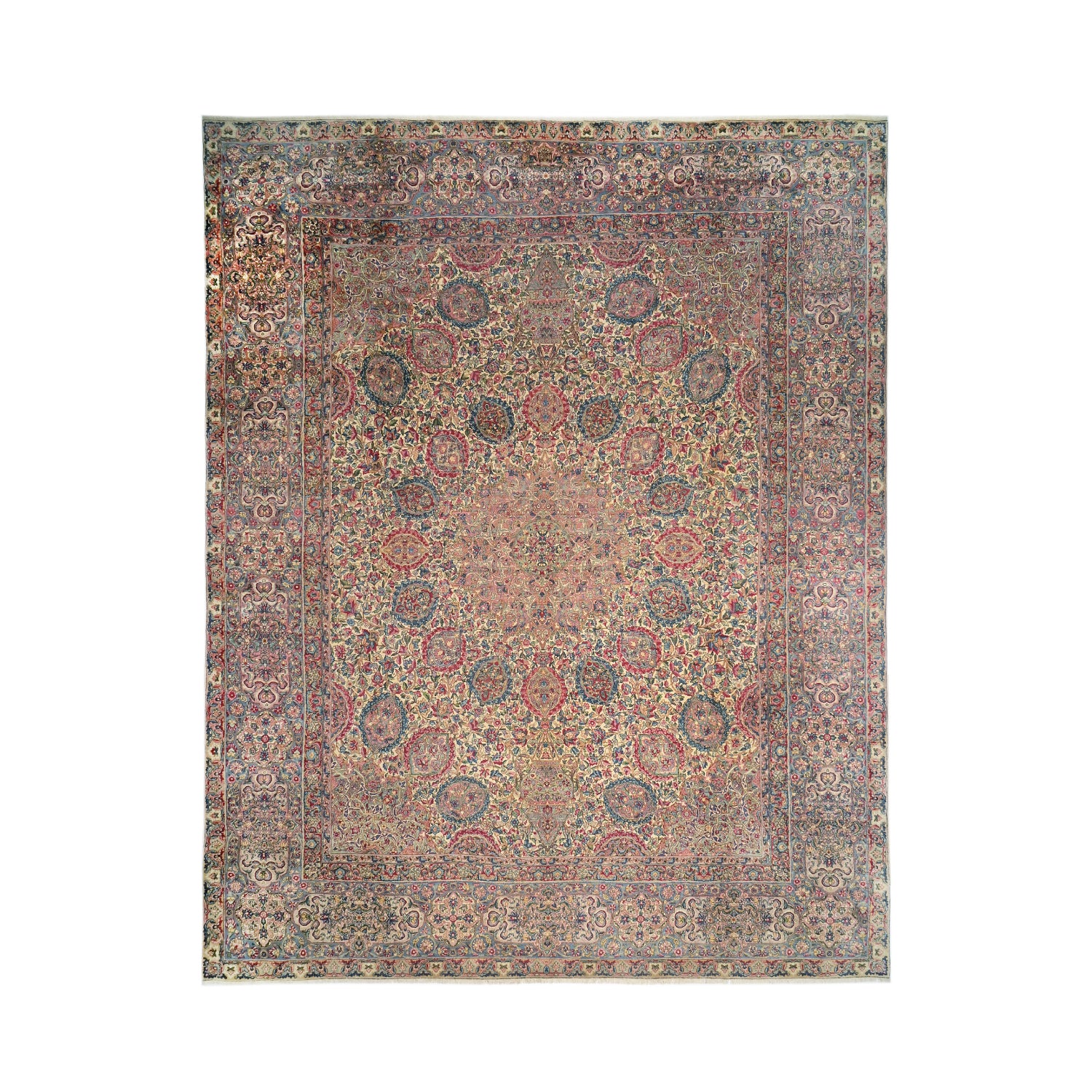Tappeto Kerman Antico 444 x 350 Cm