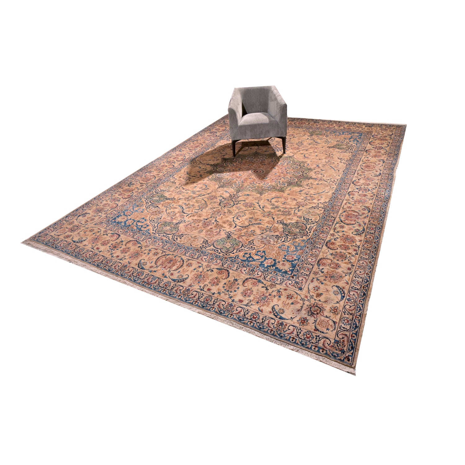 Tappeto Nain 9 Fili Vecchio 428 X 318 cm