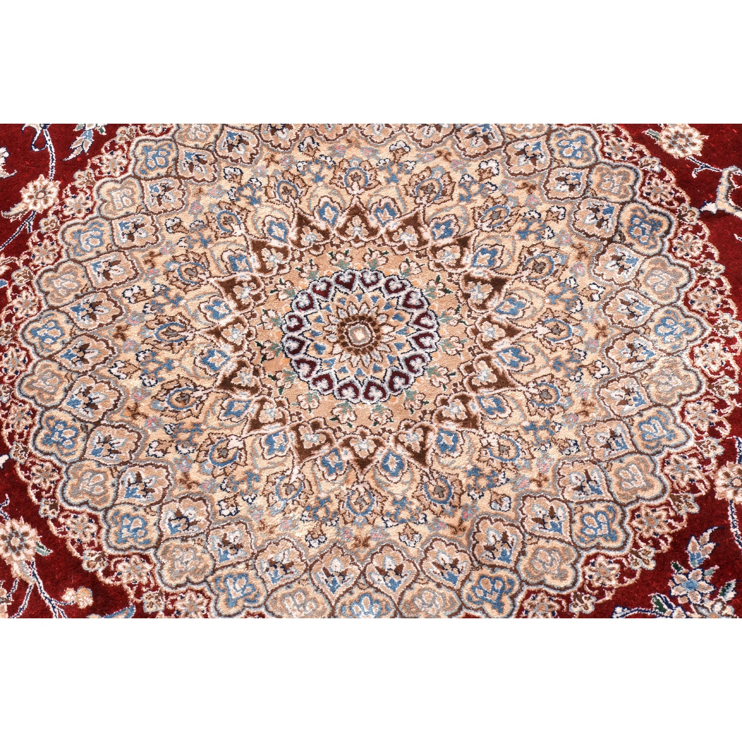 Tappeto Nain extrafine 4 fili seta 167 x 119 cm