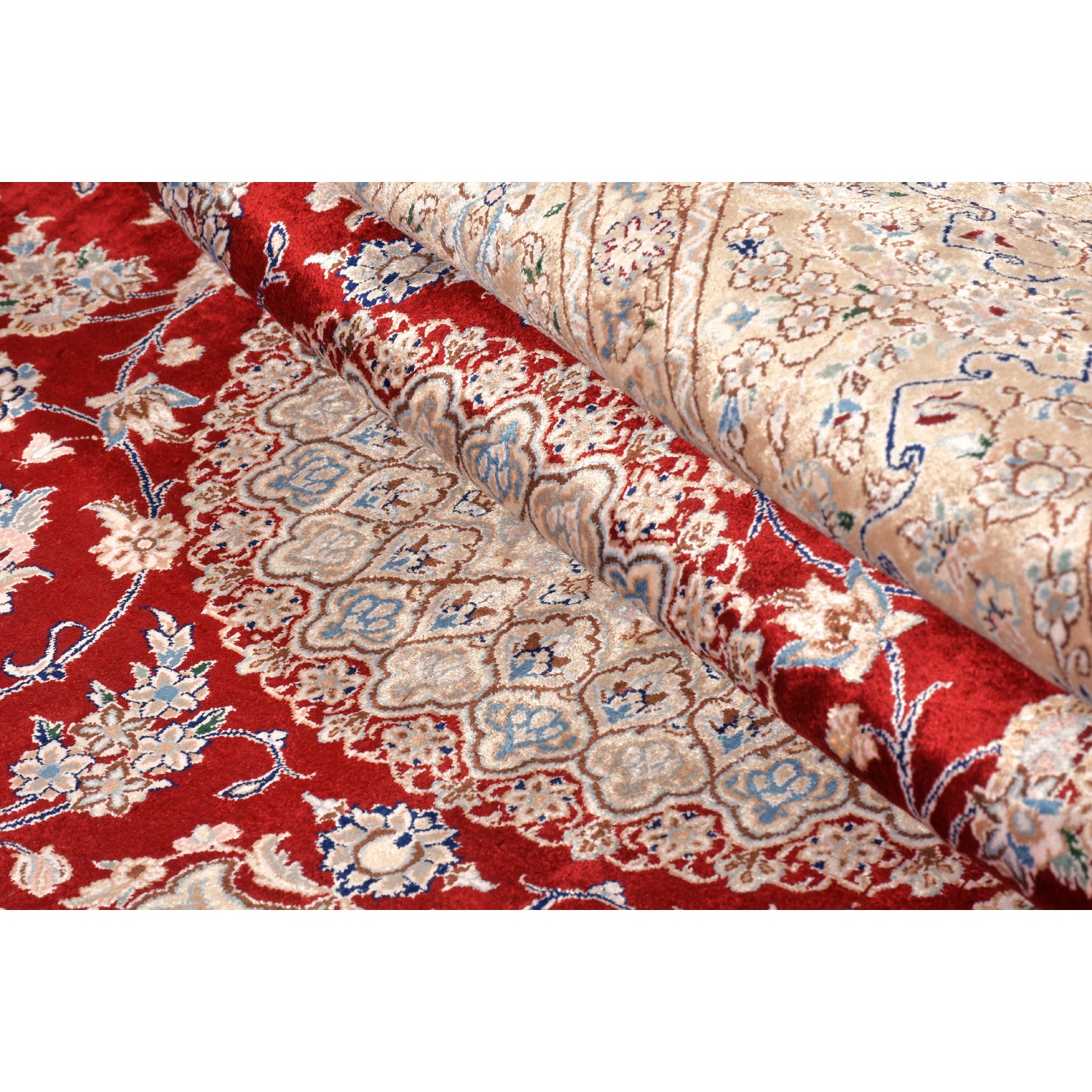 Tappeto Nain extrafine 4 fili seta 167 x 119 cm