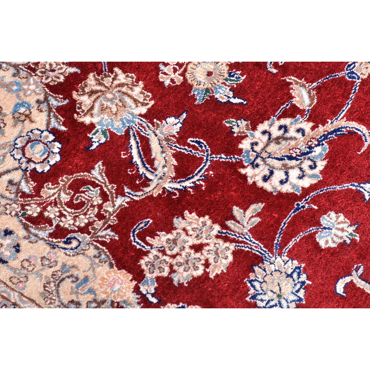 Tappeto Nain extrafine 4 fili seta 167 x 119 cm