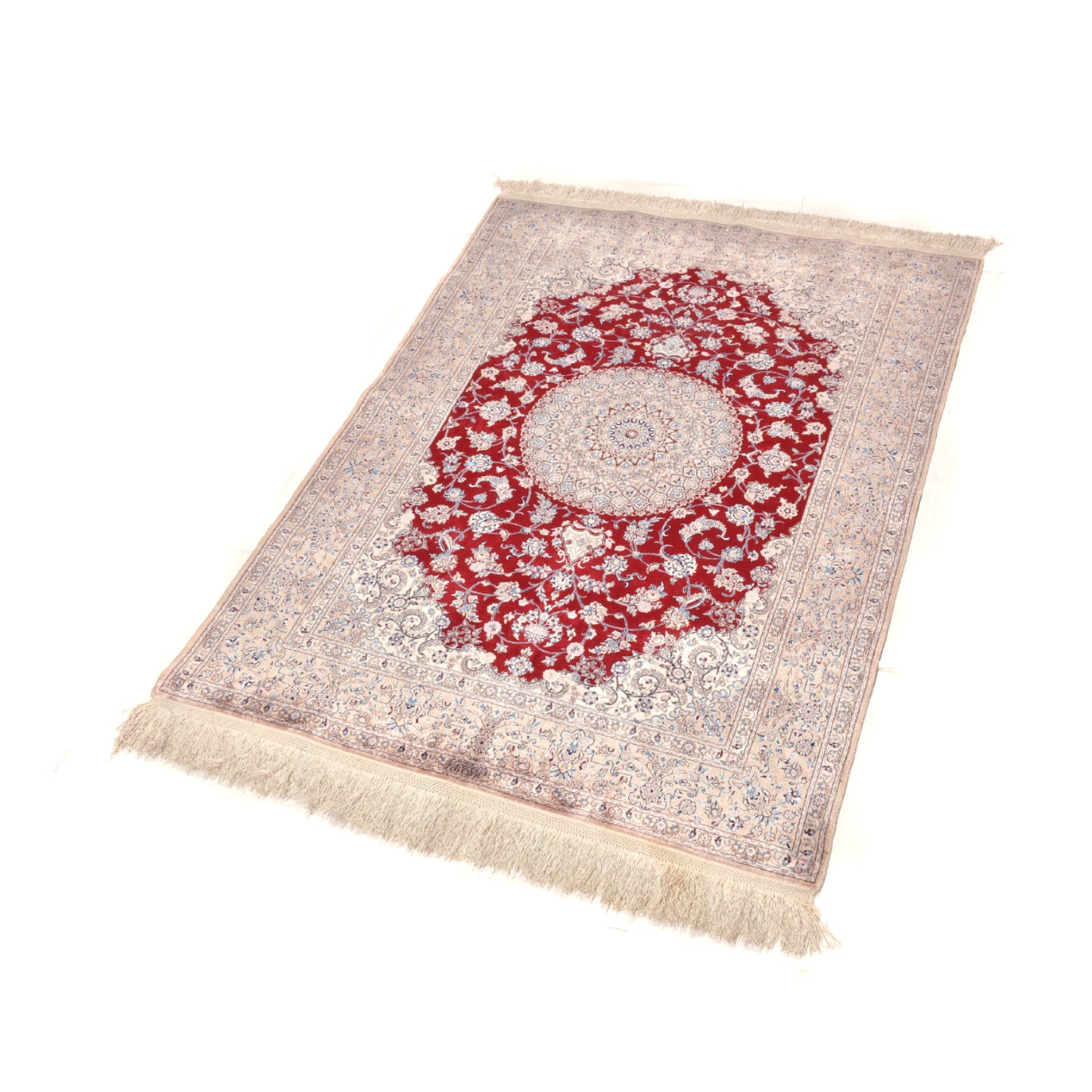 Tappeto Nain extrafine 4 fili seta 167 x 119 cm