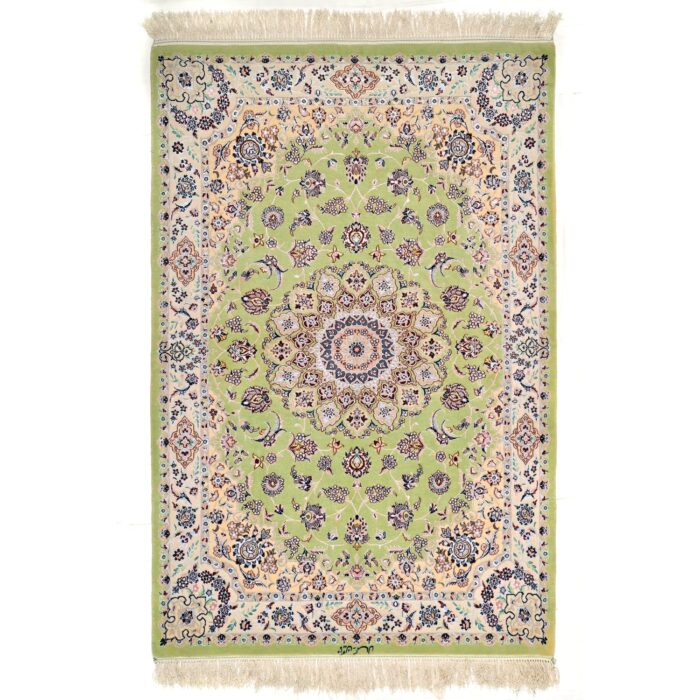 Tappeto Nain extrafine 4 fili trama seta 175 x 114 cm