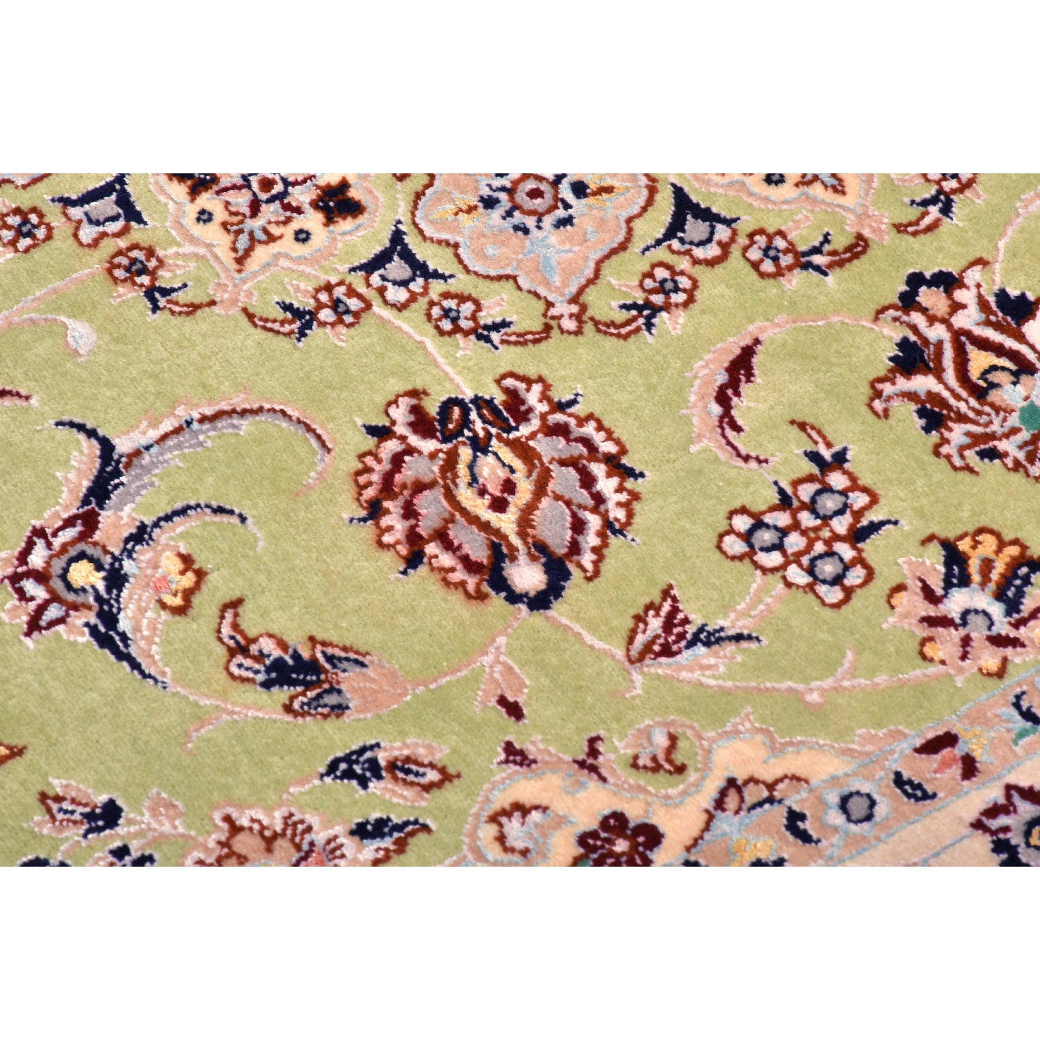 Tappeto Nain extrafine 4 fili trama seta 175 x 114 cm