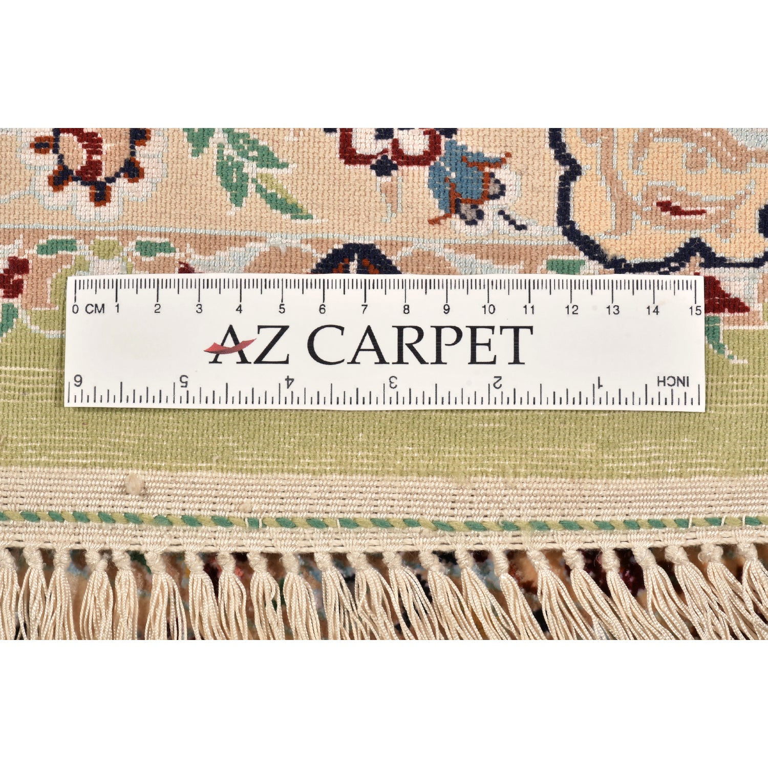 Tappeto Nain extrafine 4 fili trama seta 175 x 114 cm