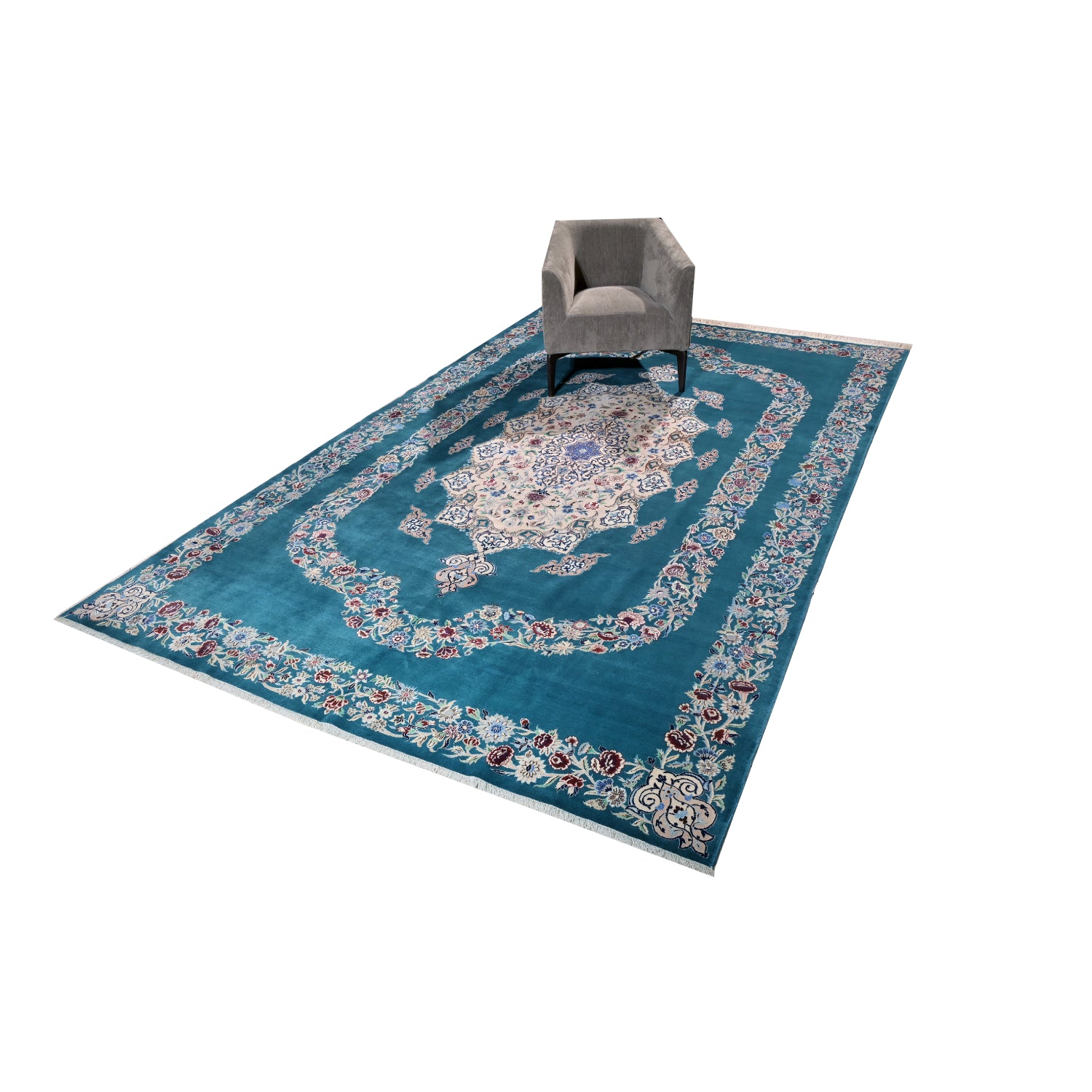 Tappeto Tabriz 50 Raj 379 X 235 cm