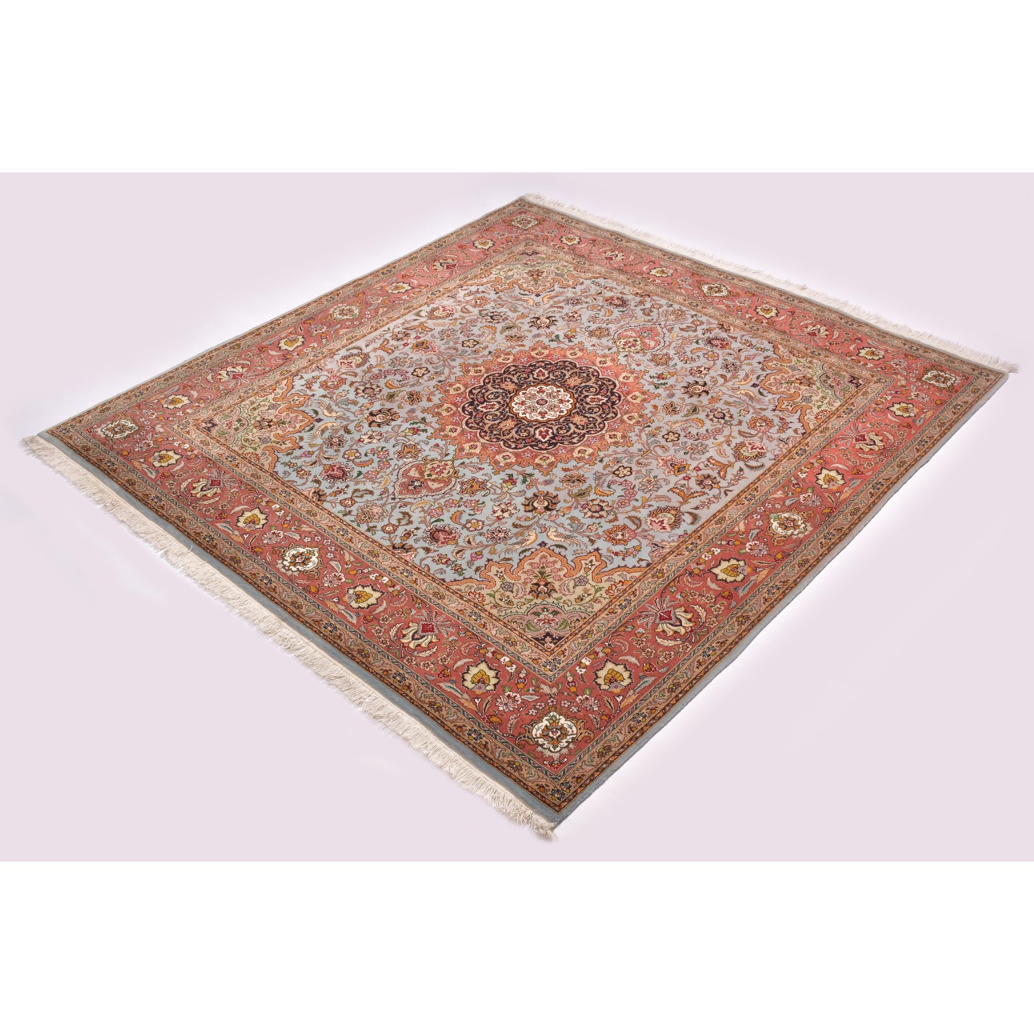 Tappeto Tabriz 50 Raj 205 X 205 cm Patina Tappeto Tabriz 50 Raj 205 X 205 cm Patina