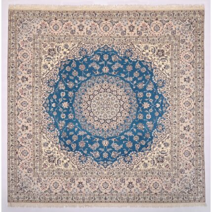 Tappeto Nain extrafine 6 Fili Firmato Akhavan 205 x 202 cm