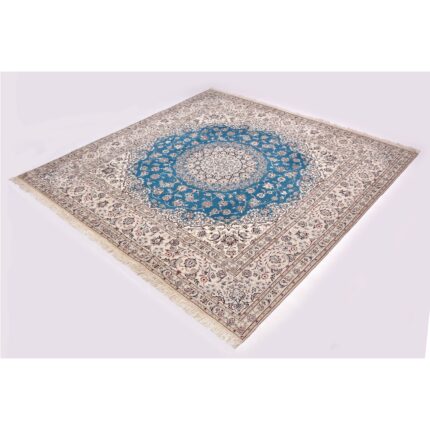 Tappeto Nain extrafine 6 Fili Firmato Akhavan 205 x 202 cm