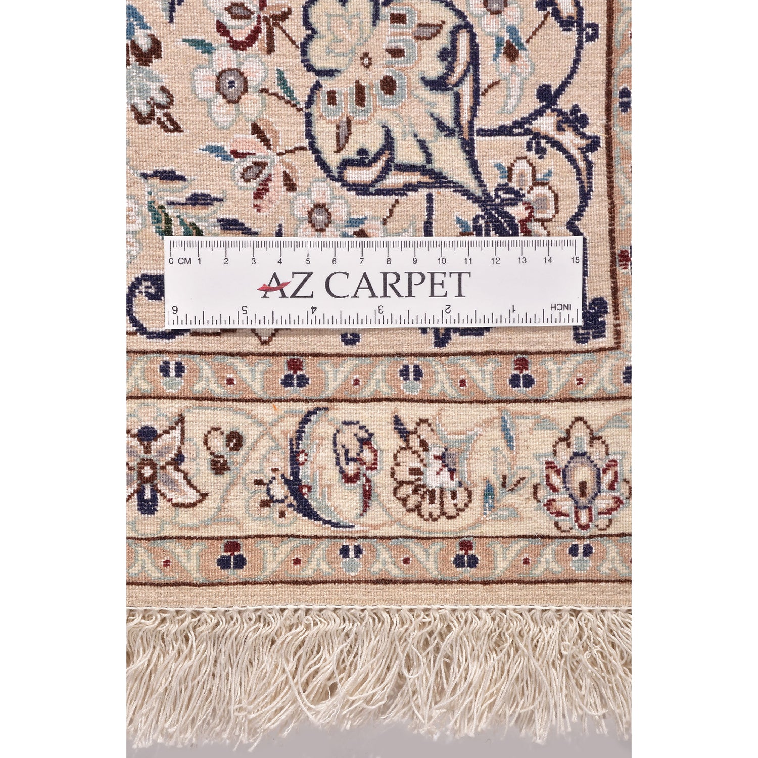 Tappeto Nain extrafine 6 Fili Firmato Akhavan 205 x 202 cm