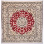 Tappeto Nain extrafine 6 Fili Firmato Akhavan 208 x 208 cm