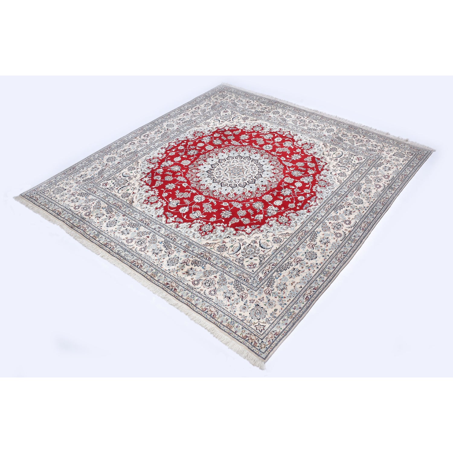 Tappeto Nain extrafine 6 Fili Firmato Akhavan 208 x 208 cm Tappeto Nain extrafine 6 Fili Firmato Akhavan 208 x 208 cm