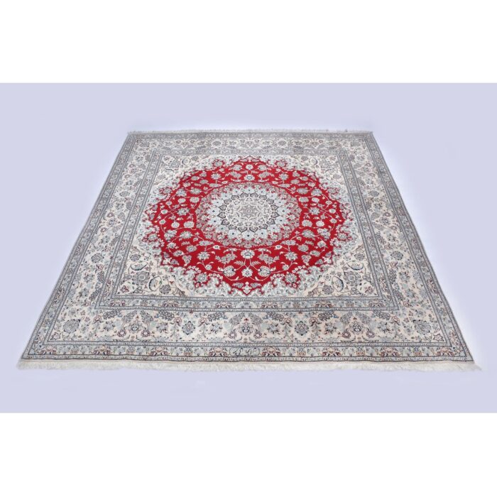 Tappeto Nain extrafine 6 Fili Firmato Akhavan 208 x 208 cm