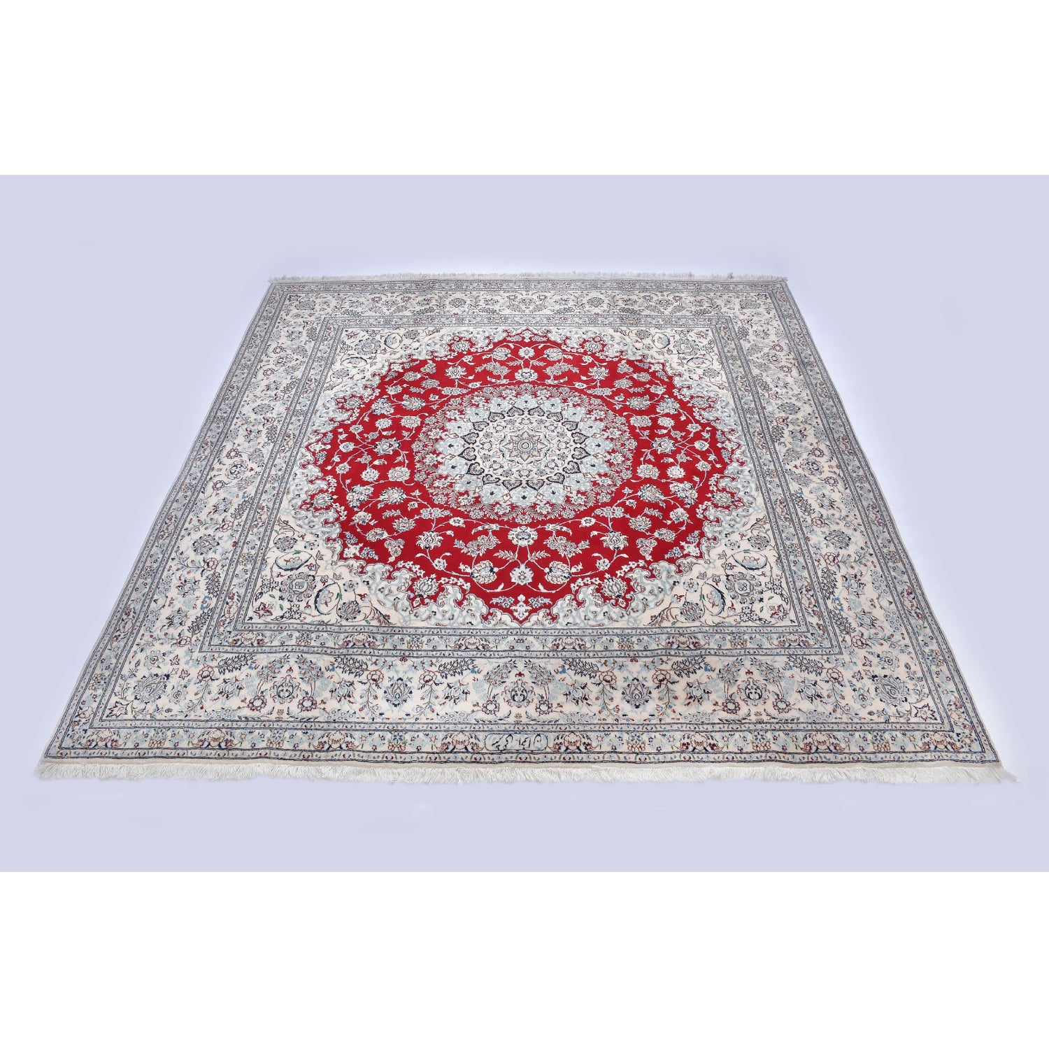 Tappeto Nain extrafine 6 Fili Firmato Akhavan 208 x 208 cm Tappeto Nain extrafine 6 Fili Firmato Akhavan 208 x 208 cm