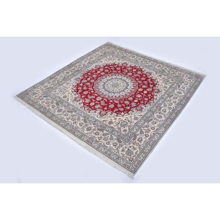 Tappeto Nain extrafine 6 Fili Firmato Akhavan 208 x 208 cm