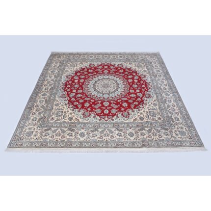 Tappeto Nain extrafine 6 Fili Firmato Akhavan 208 x 208 cm
