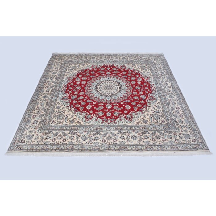 Tappeto Nain extrafine 6 Fili Firmato Akhavan 208 x 208 cm
