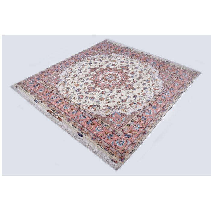 Tappeto Tabriz 50 Raj Trama seta 210 x 200 cm