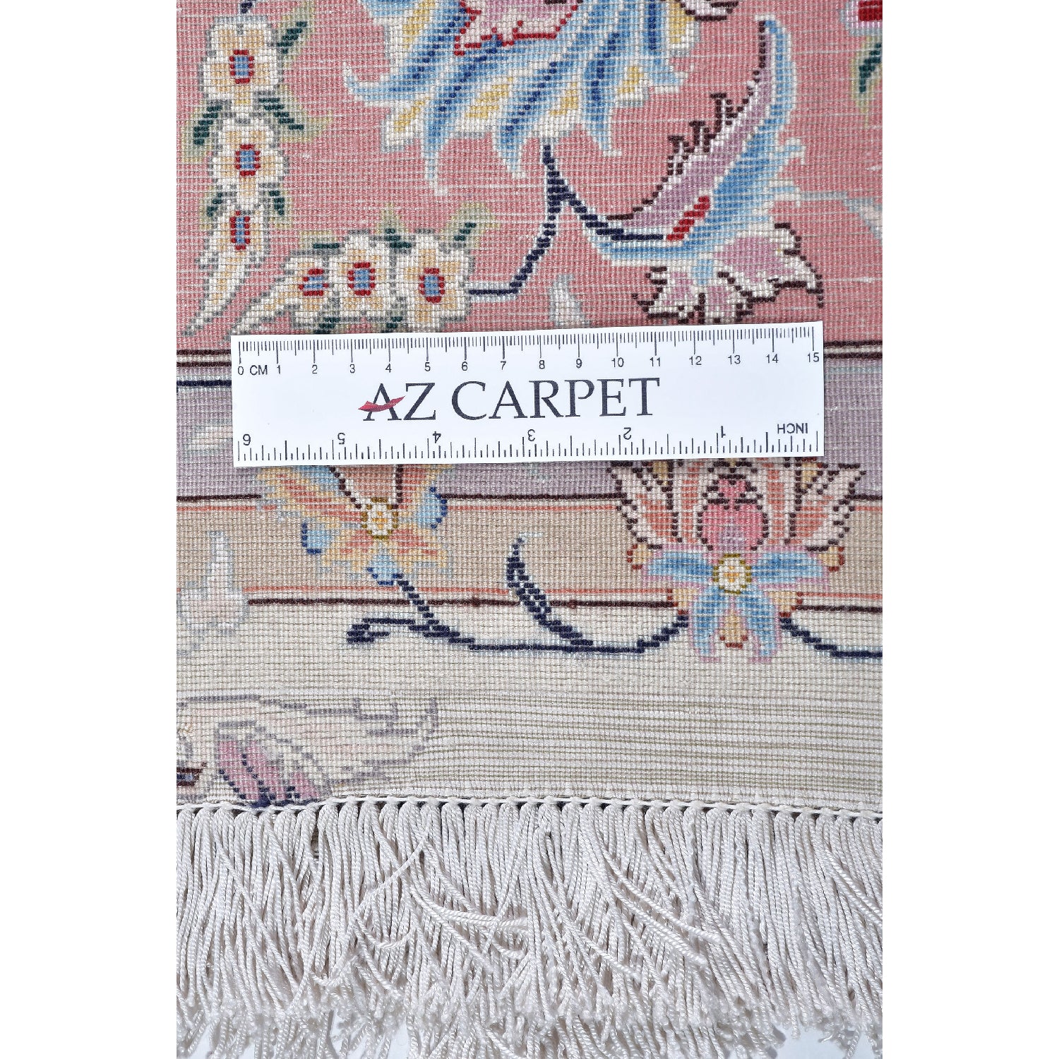 Tappeto Tabriz 50 Raj Trama seta 210 x 200 cm