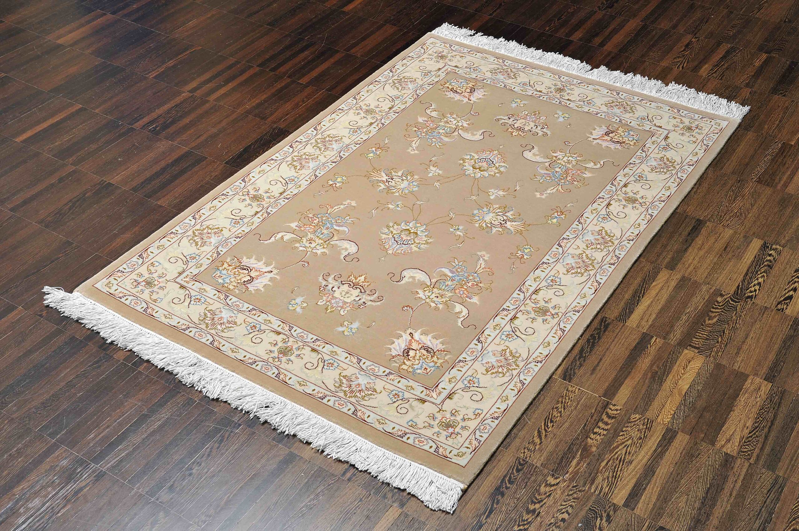 Tappeto Tabriz 50 Raj Trama Seta 146 x 102 cm