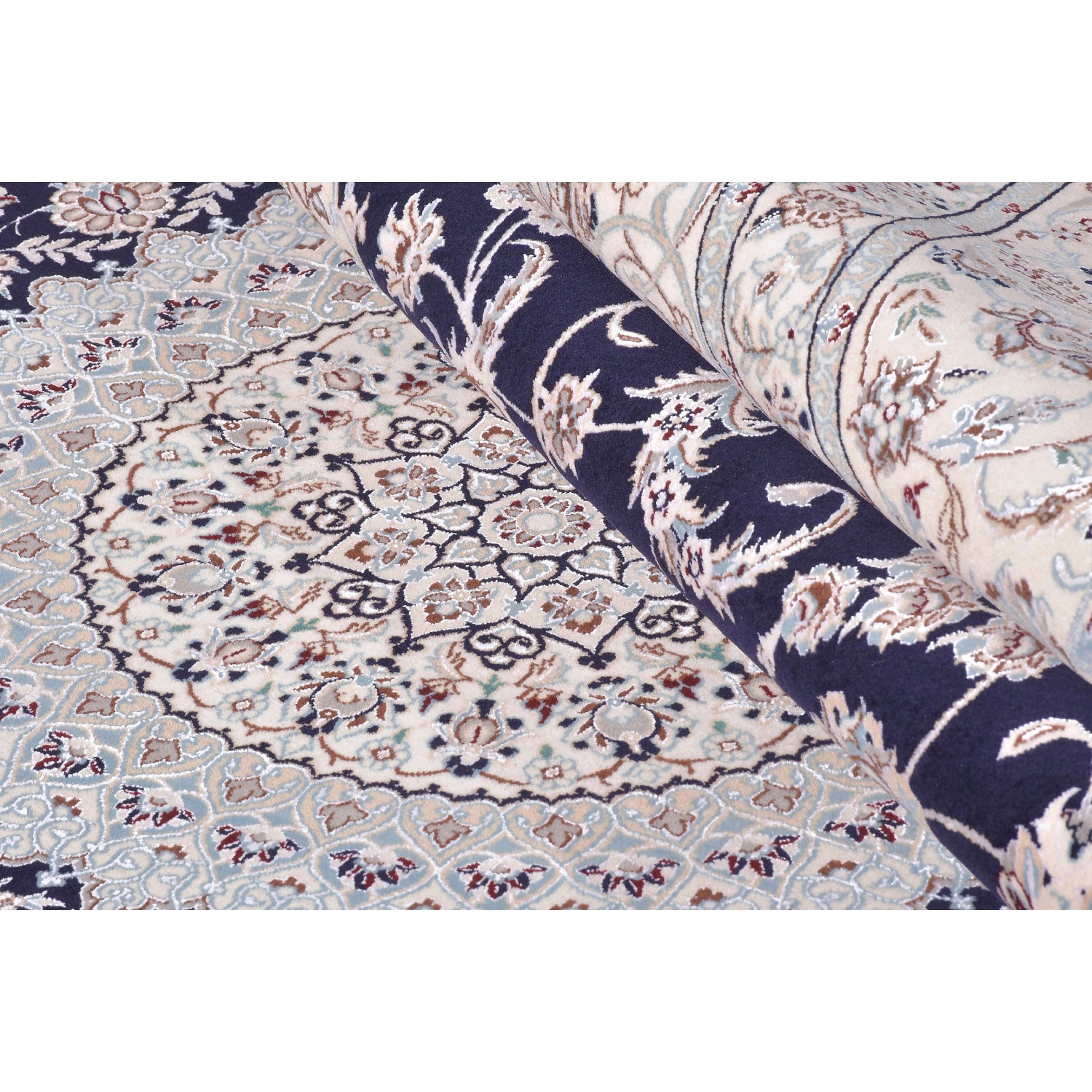 Tappeto Nain 6 Fili Firmato Habibian 311 x 208 cm Tappeto Nain 6 Fili Firmato Habibian 311 x 208 cm