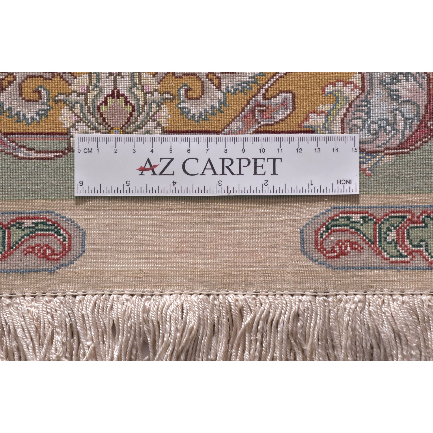 Tappeto Tabriz 60 Raj trama seta 307 x 204 cm