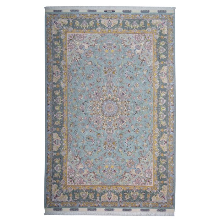 Tappeto Tabriz 60 Raj trama seta 307 x 204 cm