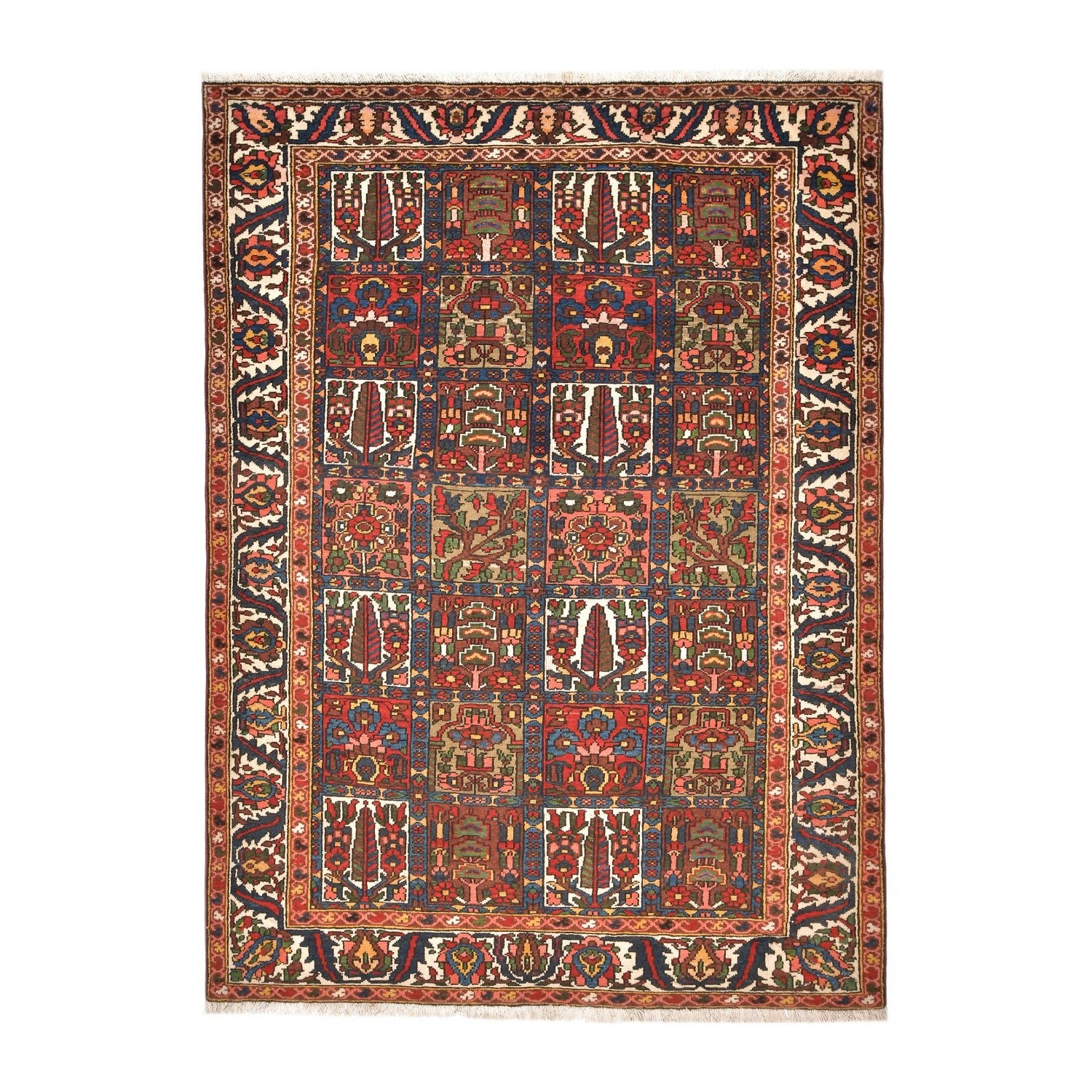 Tappeto Bakhtiari Vecchio 208 X 155 cm