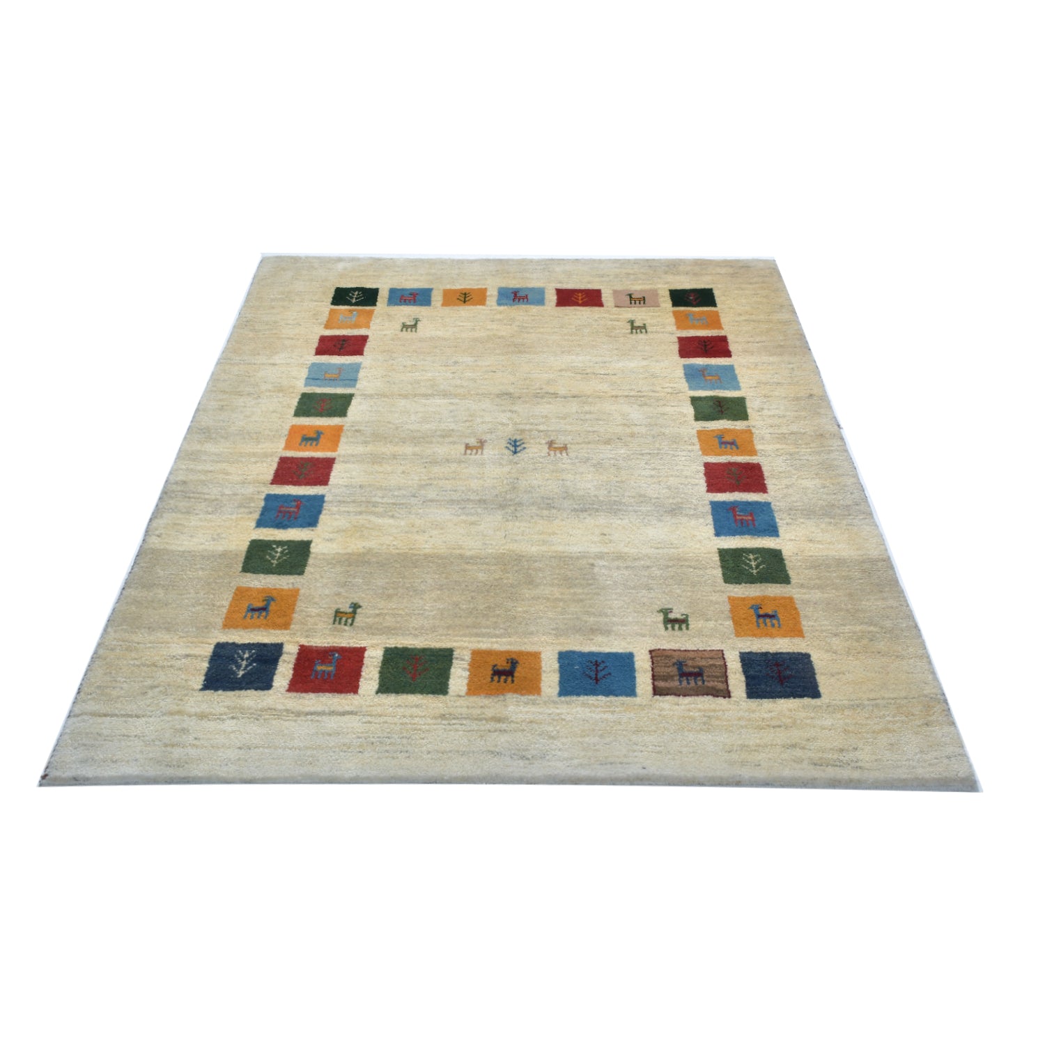 Tappeto Gabbeh Ghashgai 197 X 147 Cm Tappeto Gabbeh Ghashgai 197 X 147 Cm