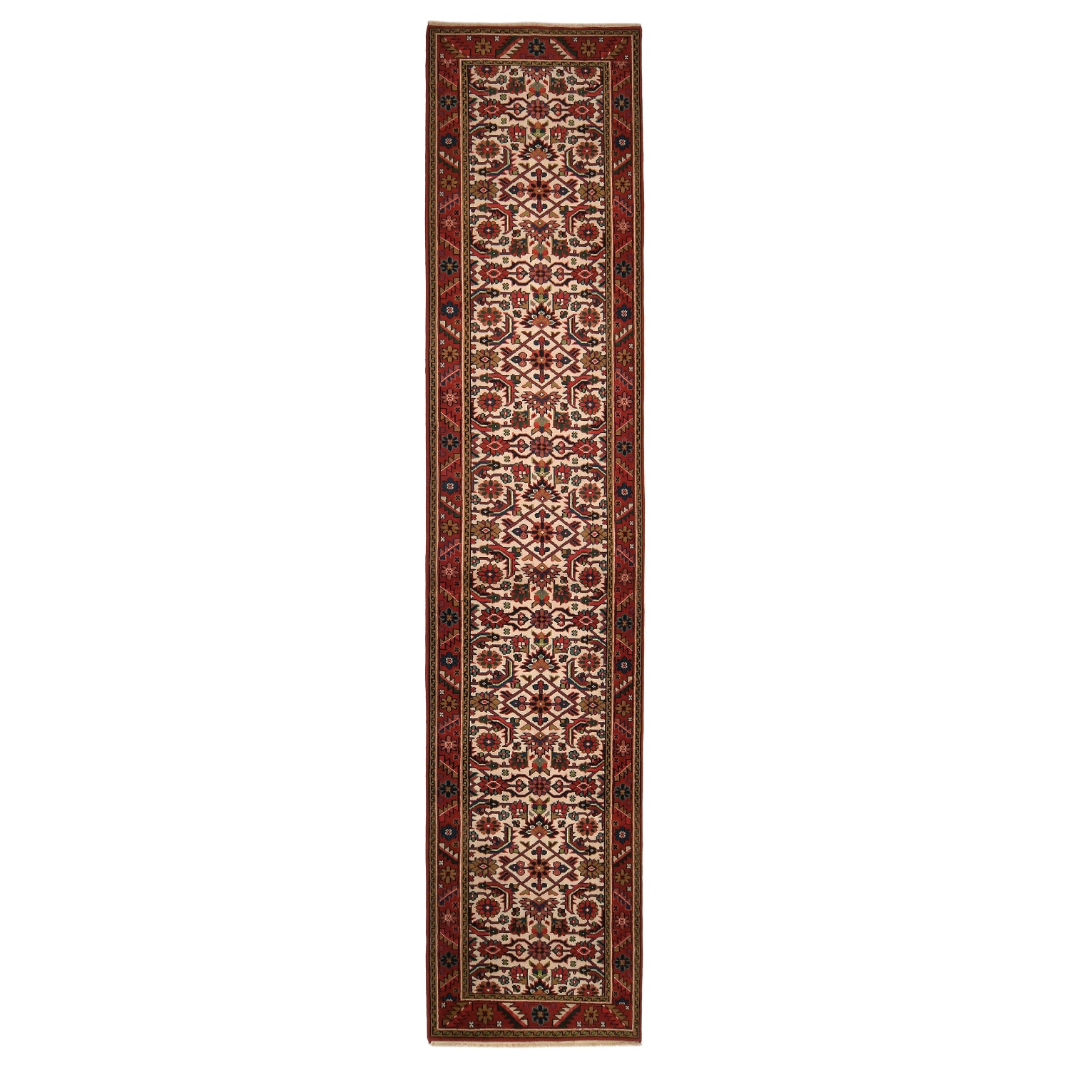 Tappeto Indo Heriz 384 X 84 cm
