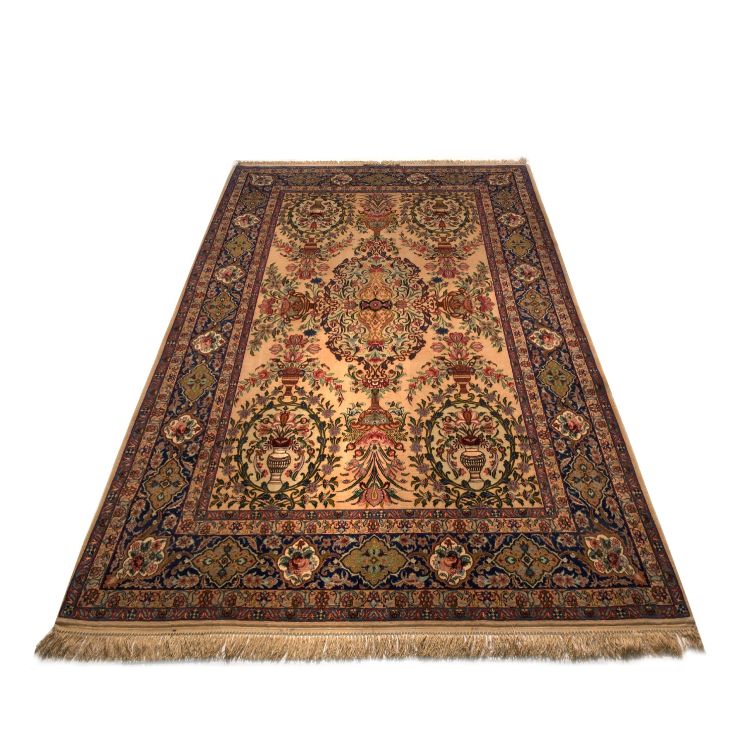 Tappeto Isfahan Fondo seta 303 x 194 cm