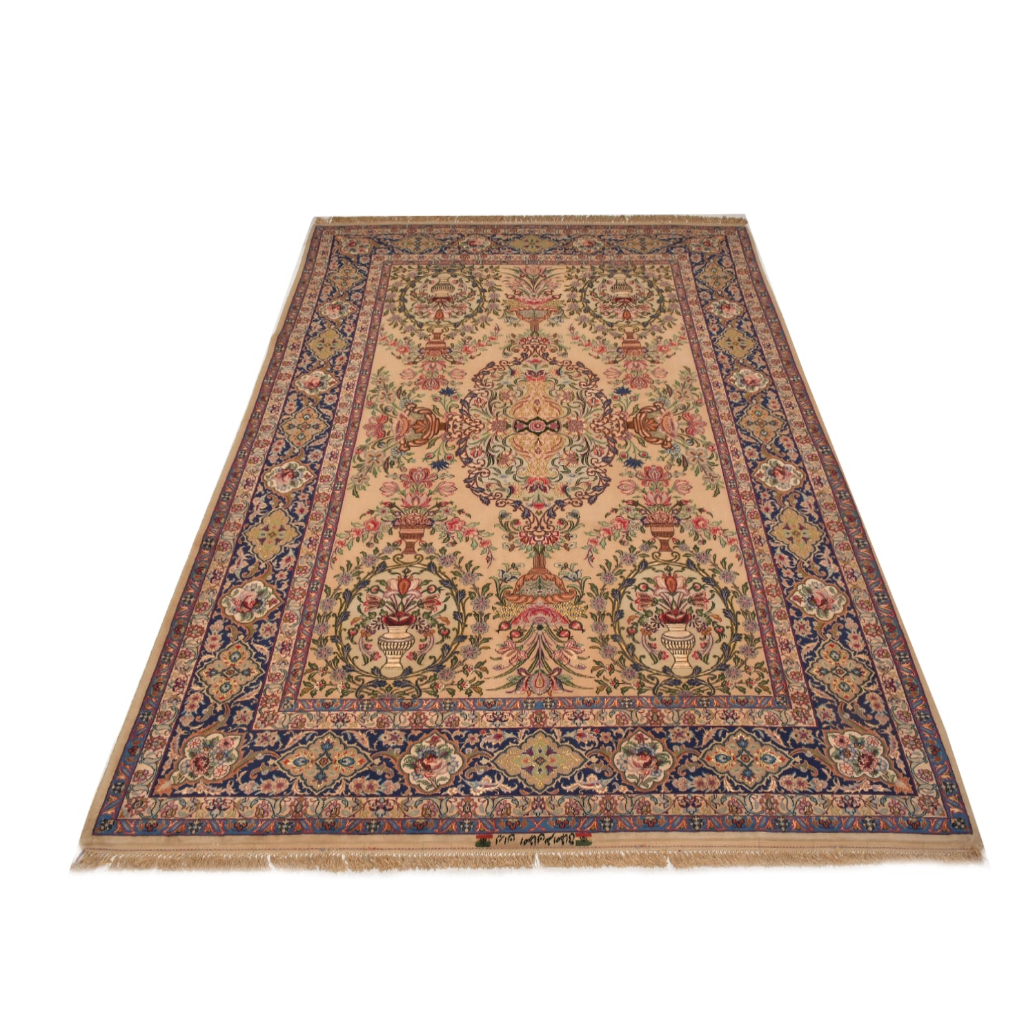 Tappeto Isfahan Fondo seta 303 x 194 cm
