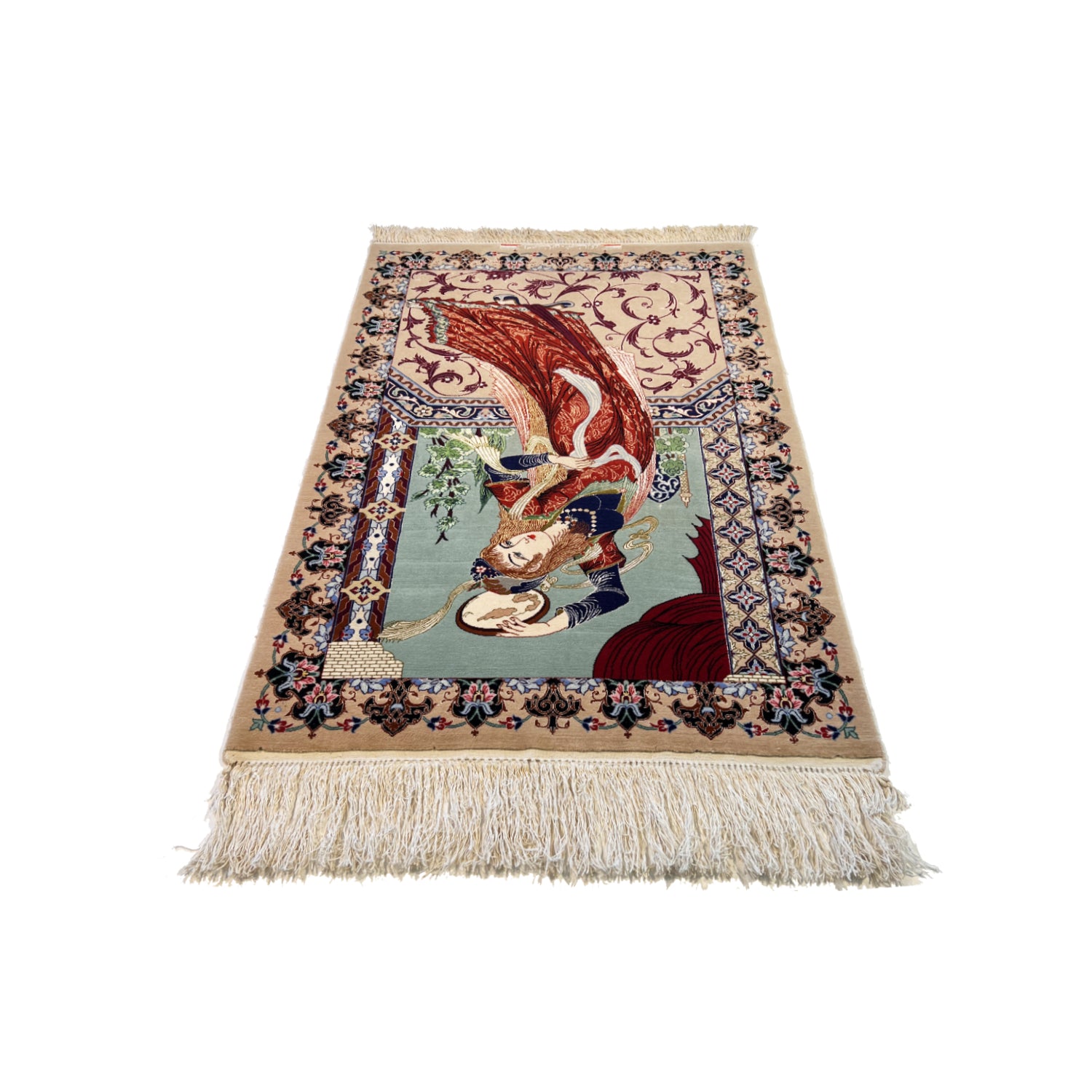 Tappeto Isfahan Figurativo 128 x 83 cm Tappeto Isfahan Figurativo 128 x 83 cm