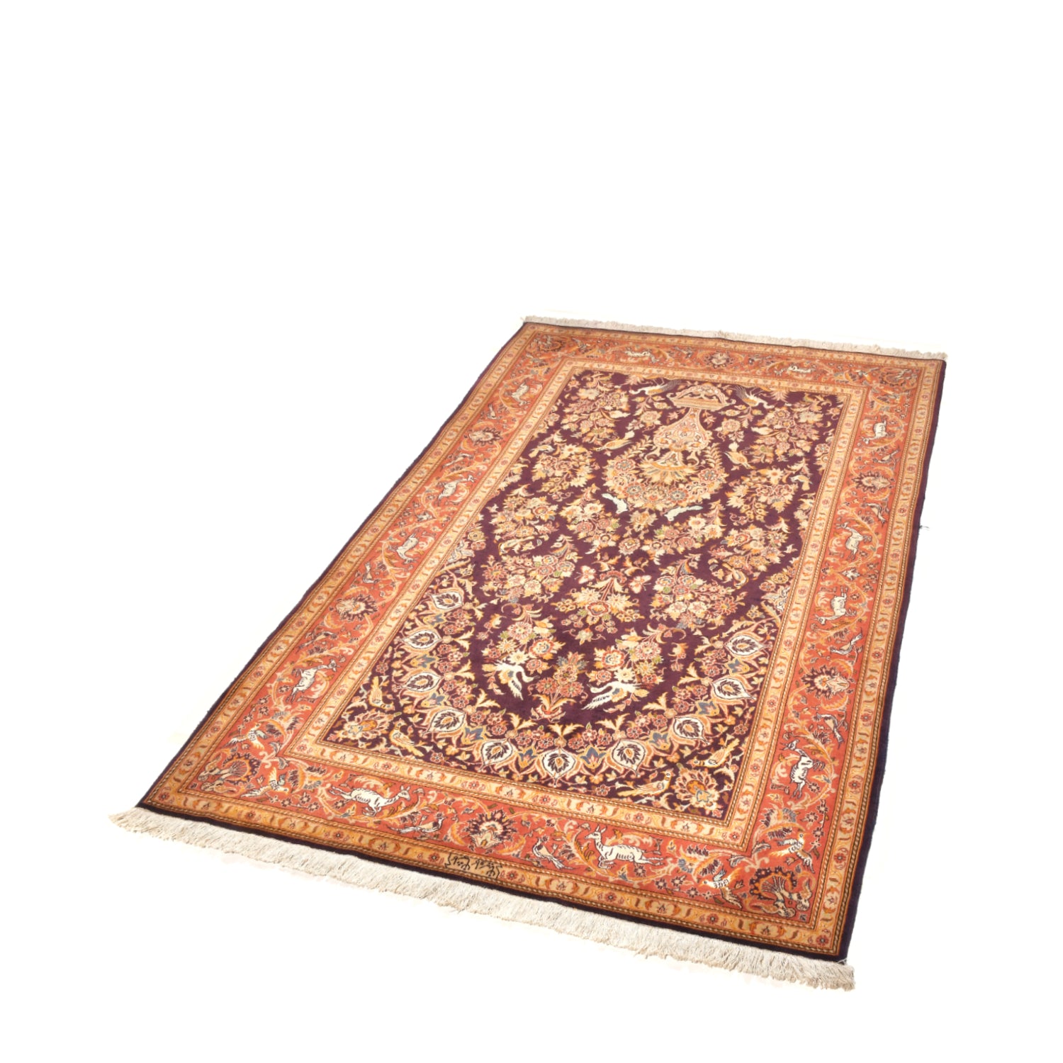 Tappeto Kashan 226 x 143 Cm