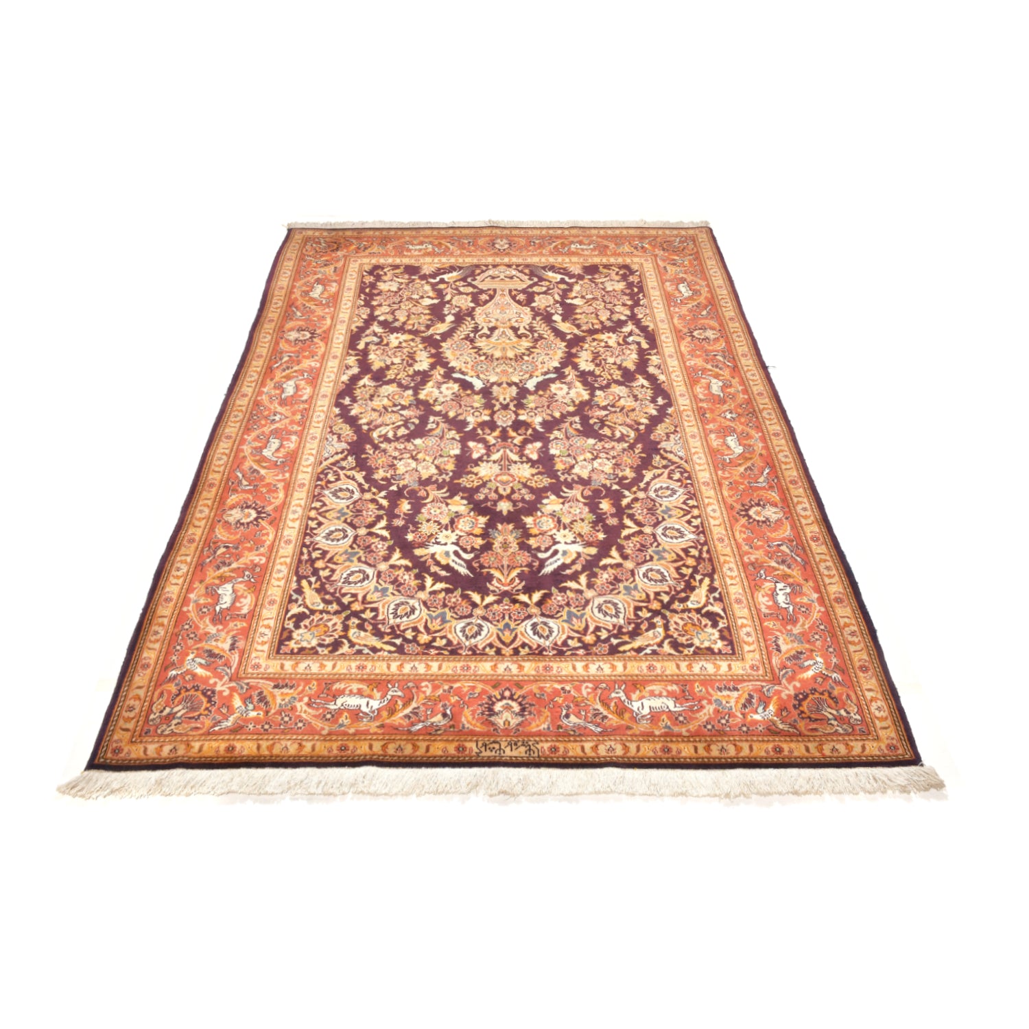 Tappeto Kashan 226 x 143 Cm