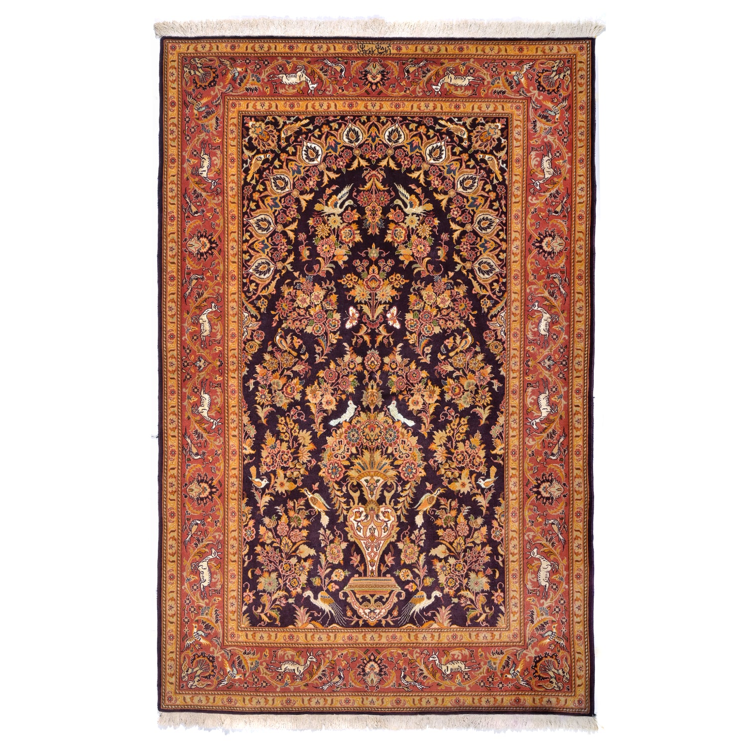 Tappeto Kashan 226 x 143 Cm