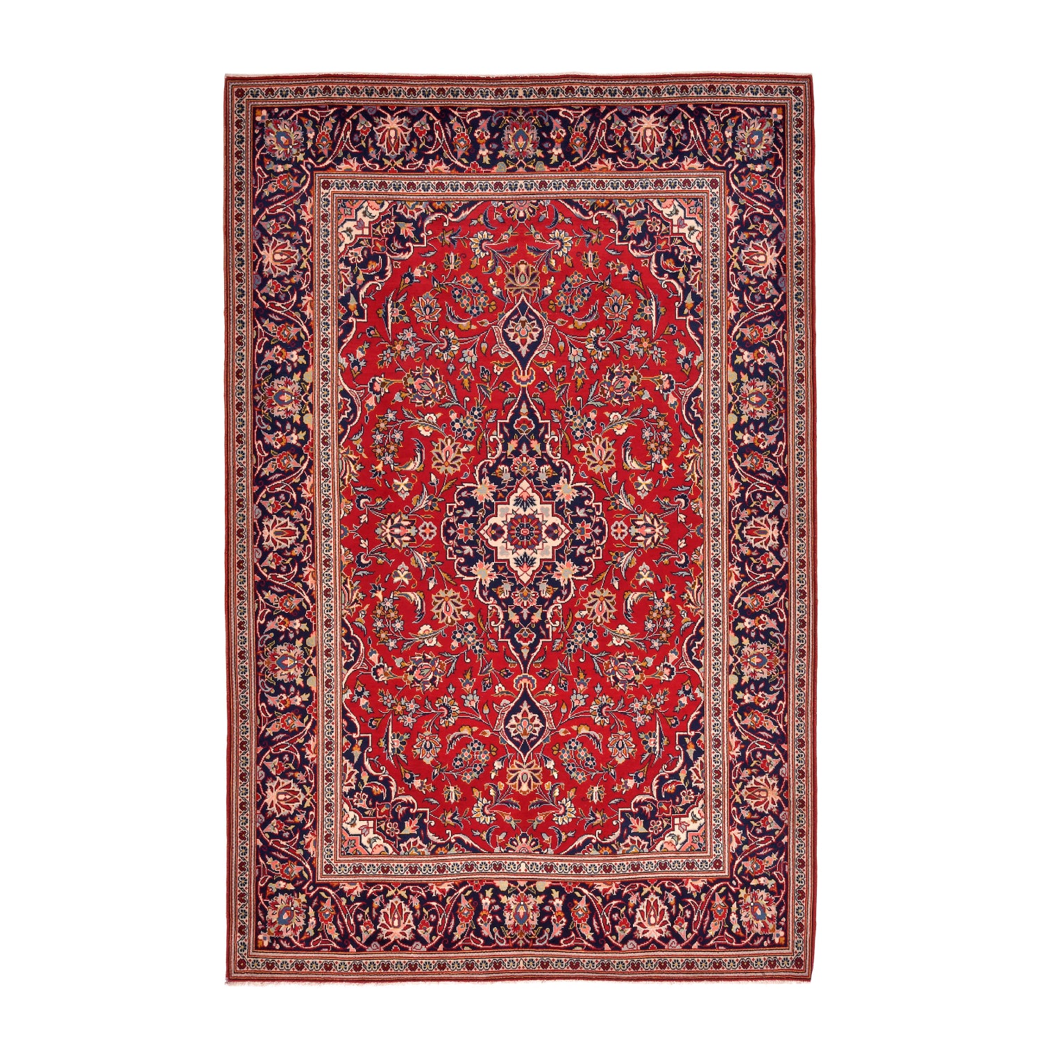 Tappeto Kashan Vecchio 217 X 140  Cm