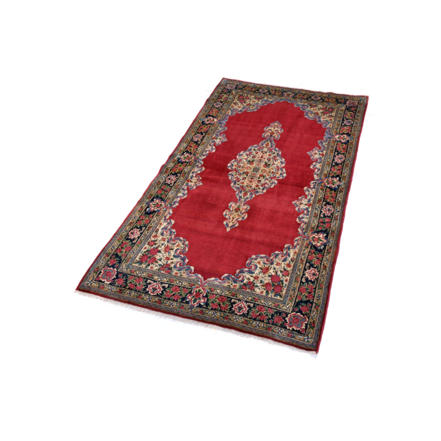 Tappeto Kerman Imperiale Antico 224 x 118 Cm