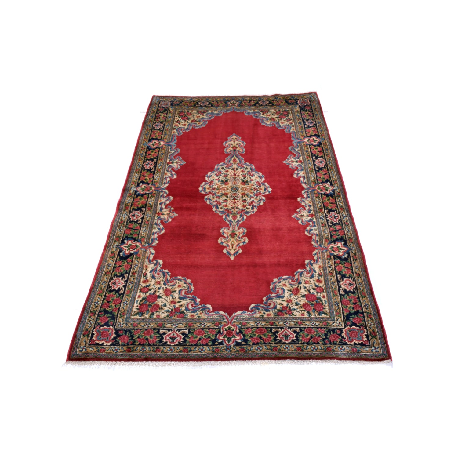 Tappeto Kerman Imperiale Antico 224 x 118 Cm