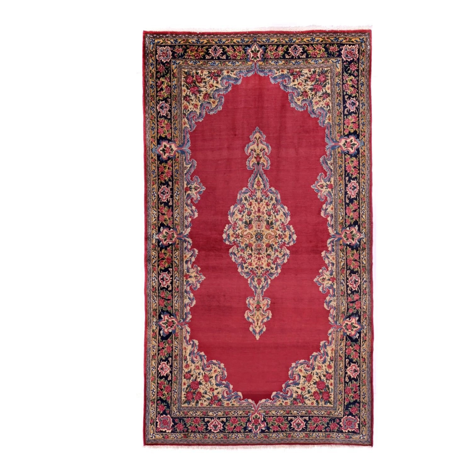 Tappeto Kerman Imperiale Antico 224 x 118 Cm